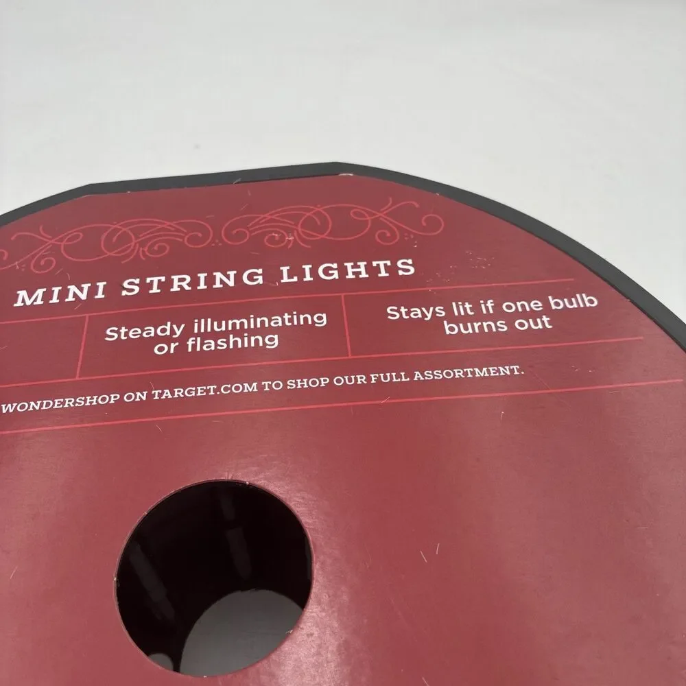 xmas lights mini string 175 counts clear